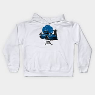 nissan 370z blue Kids Hoodie